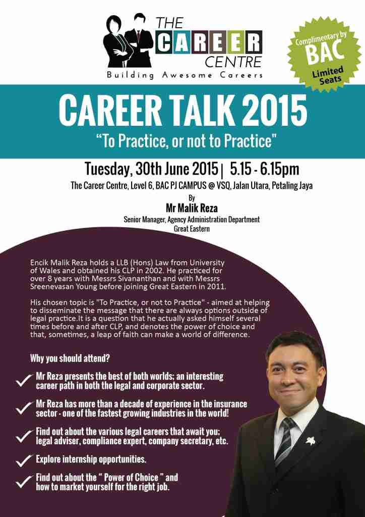 Career Talk_Mr Malik Reza_Social Media